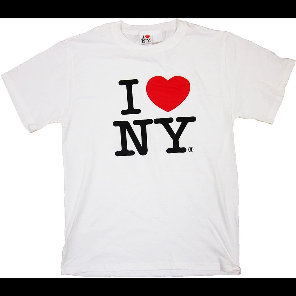 i love NY white t-shit